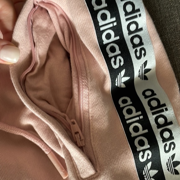 Adidas Light Pink Cuffed Joggers - Picture 7 of 9